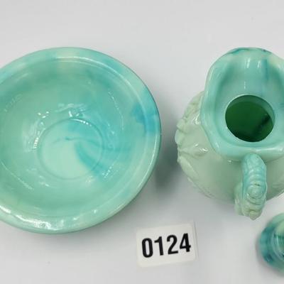 Vintage AVON Glass Pitcher and Basin
