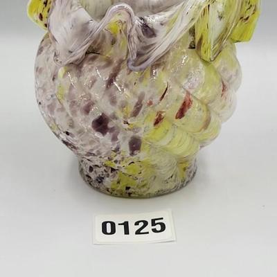 Vintage Glass Rose Bowl