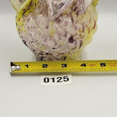 Vintage Glass Rose Bowl
