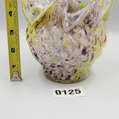 Vintage Glass Rose Bowl