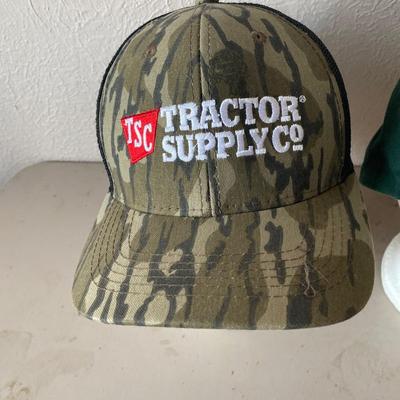 And assortment of five baseball caps