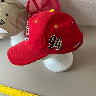 And assortment of five baseball caps