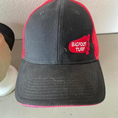 And assortment of five baseball caps