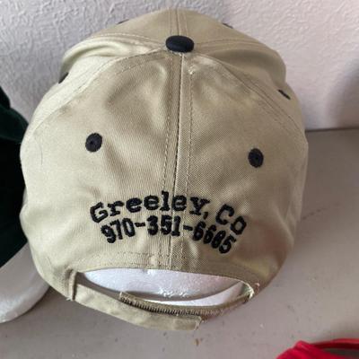 And assortment of five baseball caps