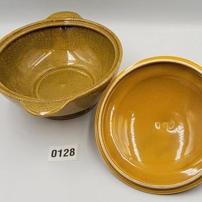 Yellow / Orange Ceramic Serving Bowl