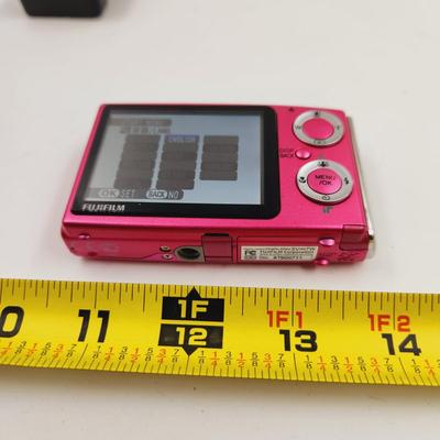 HOT PINK FUJI Z20 FILM CAMERA W/ CHARGER & GOOD BATTERY
