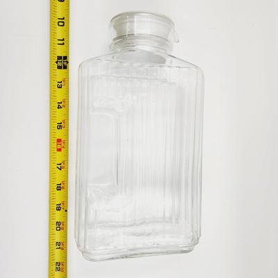 CLEAR GLASS BISTRO PITCHER