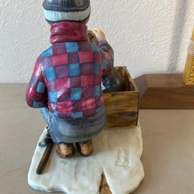 Norman Rockwell porcelain boy meets dog figurine