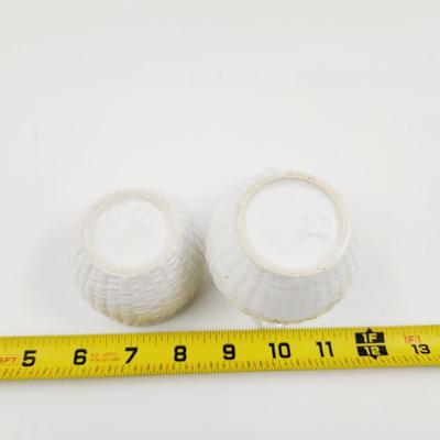 CUTE WOVEN DESIGN CREAM & SUGAR SET