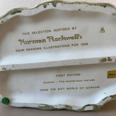 Norman Rockwell, the mysterious milady, porcelain figurine
