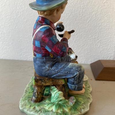 Norman Rockwell, the mysterious milady, porcelain figurine