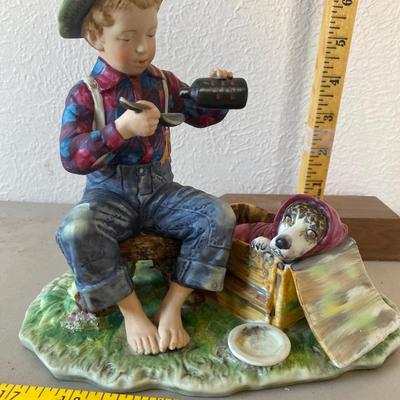 Norman Rockwell, the mysterious milady, porcelain figurine