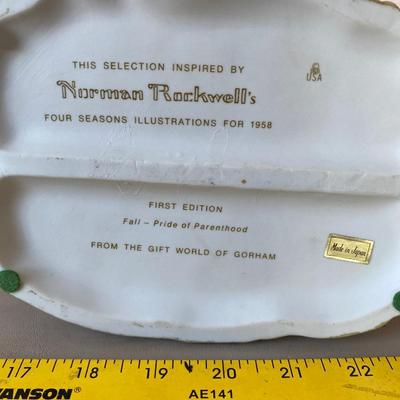 Norman Rockwells pride of parenthood figurine