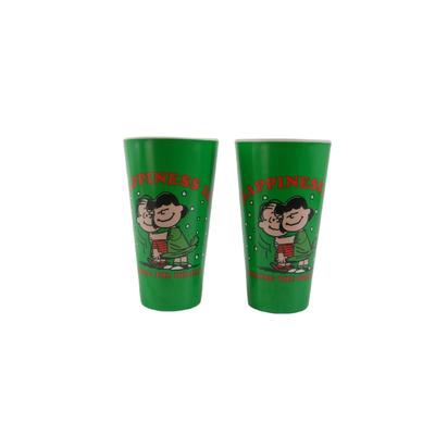 Linus and Lucy Peanuts Holiday Cups