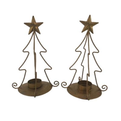 Christmas Tree Votive Candle Holders