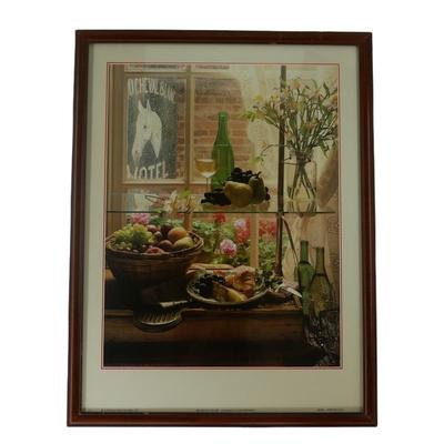 "Soda Bread and Jelly" and "Brunch at the Inn" Framed Lithographs by Alan Krosnick