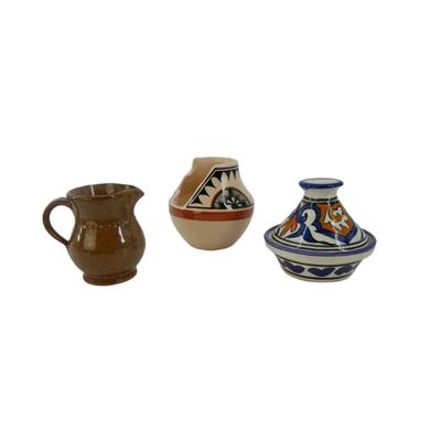 Small Cultural Pots and Spice Holder