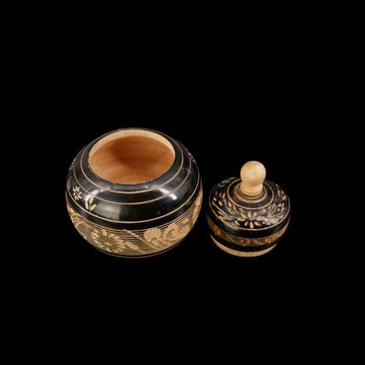 Hand-Painted Greek Plates and Etched Pot