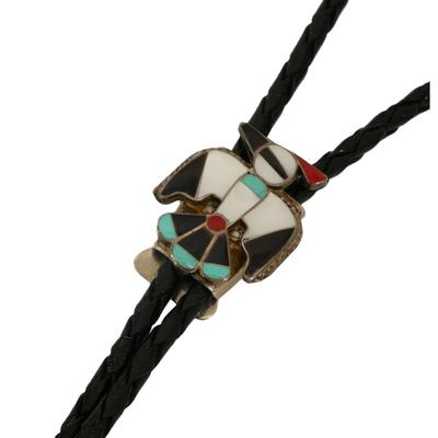 Native American Zuni Thunderbird Bolo Tie