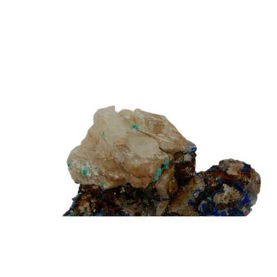 Linarite, Malachite, Fluorite, Quartz Specimen