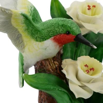 YH Hummingbird and Flowers Figurines with Stand