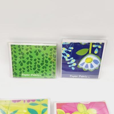 NEW PAPER PETALS CARD SETS (6 cards per pk)