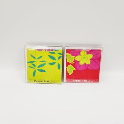 NEW PAPER PETALS CARD SETS (6 cards per pk)