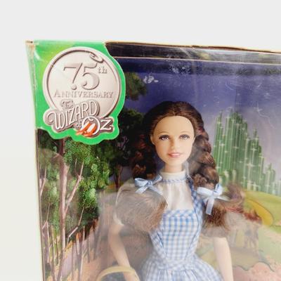 75TH ANNIVERSARY BARBIE DOROTHY & TOTO WIZARD OF OZ DOLL