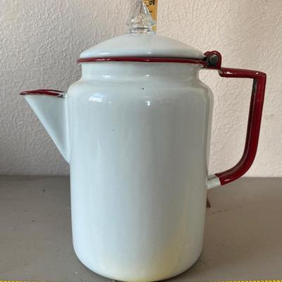 Vintage metal coffee pot