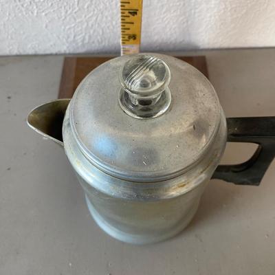 Vintage aluminum coffee pot