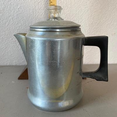 Vintage aluminum coffee pot