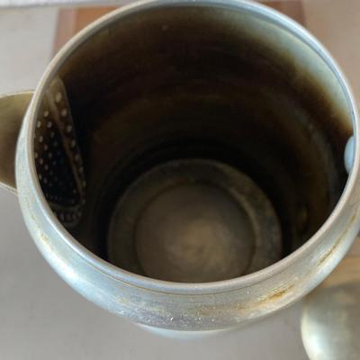 Vintage aluminum coffee pot