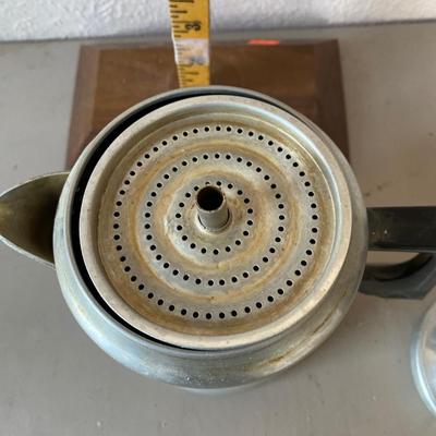 Vintage aluminum coffee pot