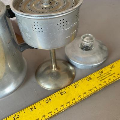 Vintage aluminum coffee pot