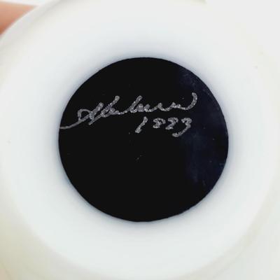 1993 ABELMAN ART GLASS PAPERWEIGHT