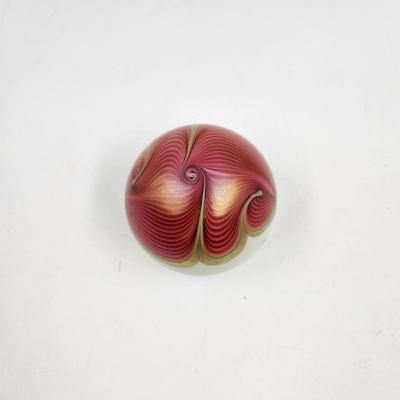 1993 ABELMAN ART GLASS PAPERWEIGHT