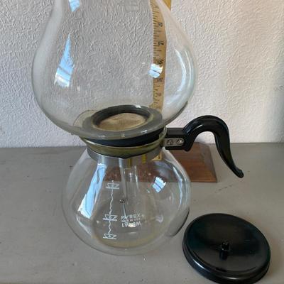 Vintage Pyrex, 8 cup coffee maker