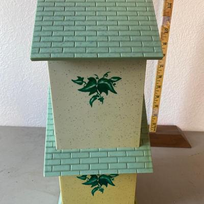 Plastic birdhouse