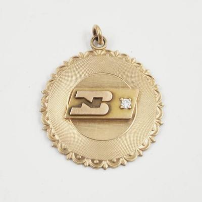 BURLINGTON NORTHERN 12K GOLD FILLED PENDANT