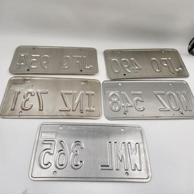 SET OF 5 KANSAS LICENSE PLATES