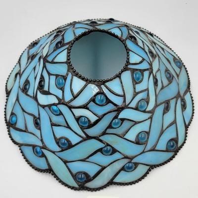Blue Stained Glass Party Light
