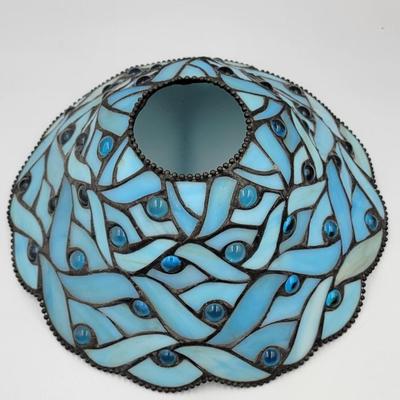 Blue Stained Glass Party Light