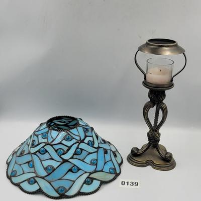 Blue Stained Glass Party Light