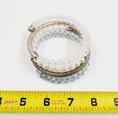 FANTASTIC STACKED MULTI COLORED & MATERIAL BRACELET