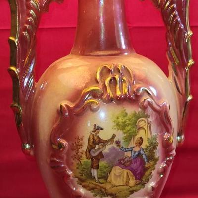 Victorian Lamp with Antique Shade