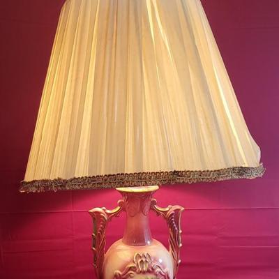 Victorian Lamp with Antique Shade
