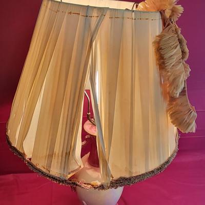 Victorian Lamp with Antique Shade