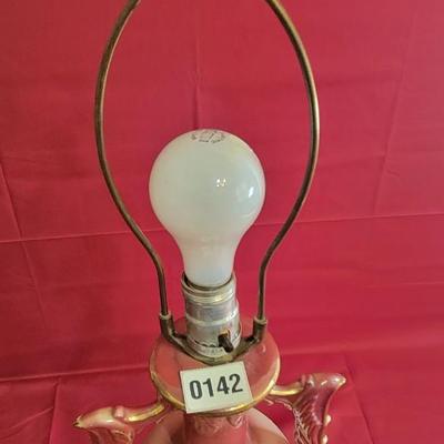 Victorian Lamp with Antique Shade