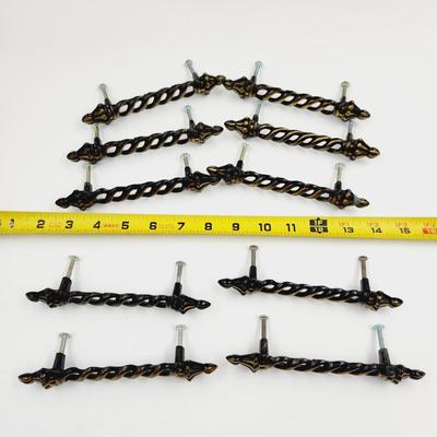 FANTASTIC ANTIQUE METAL CABINET / DRESSER PULLS
