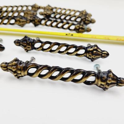 FANTASTIC ANTIQUE METAL CABINET / DRESSER PULLS